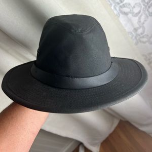 Filson black tin cloth packer hat - Large